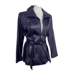 Never worn !! JLC New York Genuine Leather Jacket Coat